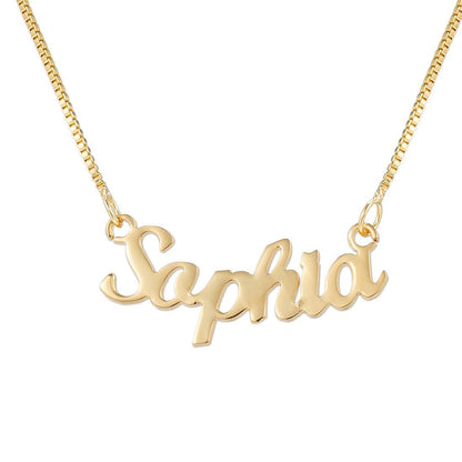 Simple Atmospheric Custom Name Necklace