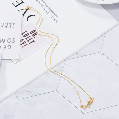 Simple Atmospheric Custom Name Necklace