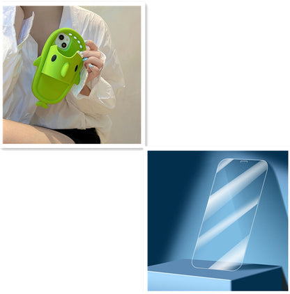 Sharky Chic: Soft Silicone Slipper Case for iPhone