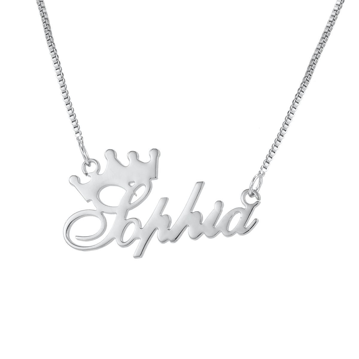 Exquisite Crown / Custom Name Necklace