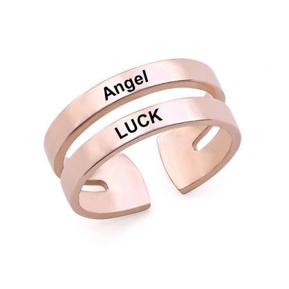 Classic Eternity Double Row Openwork Ring