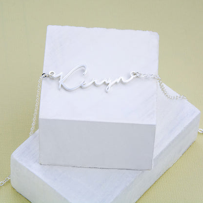 silver / customizable alphabet all-match bracelet s925