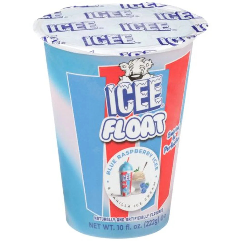 ICEE flOAT : Blue Raspberry & Vanilla Ice Cream