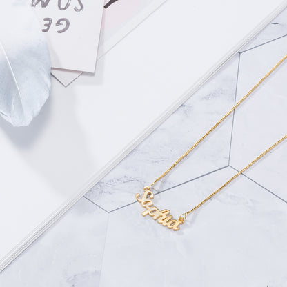 Simple Atmospheric Custom Name Necklace