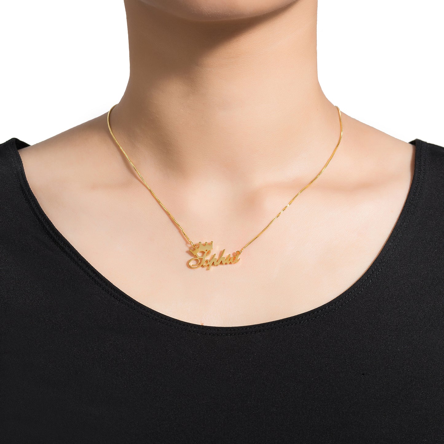 Exquisite Crown / Custom Name Necklace