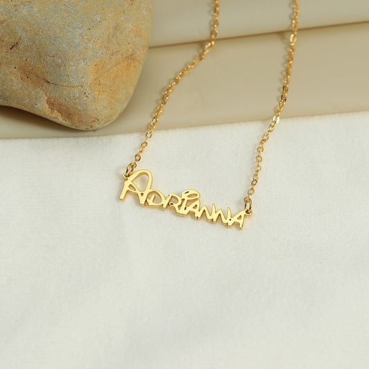 Silver Customizable Alphabet Pendant Necklace s925
