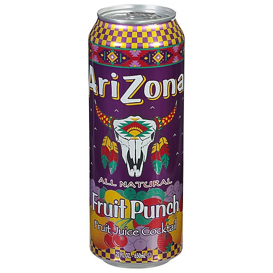 AriZona Fruit Juice Cocktail Fruit Punch 22 oz.