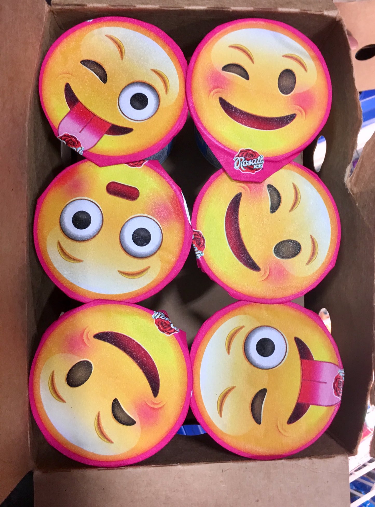 Emoji ICEE : Cotton candy & Blue Raspberry