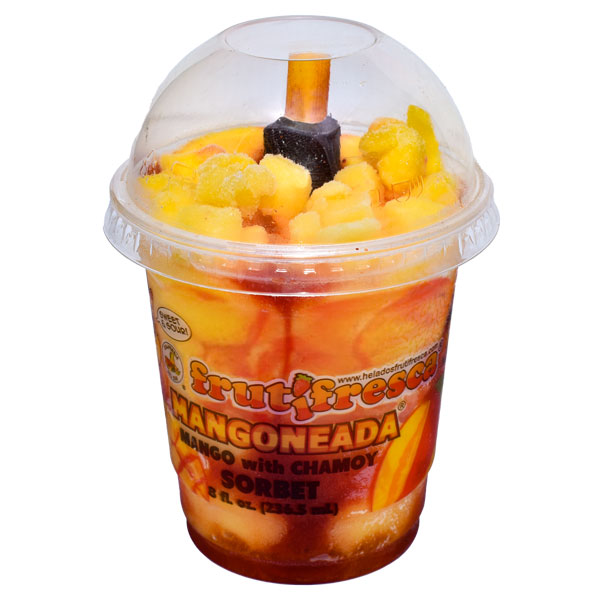 Mangoniada with tamarindo stick