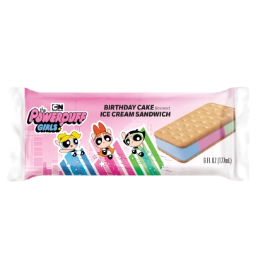 Power-Puff Girl's : Birthday Cake Ice Cream Sandwich
