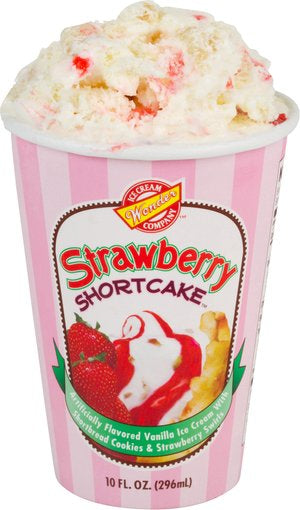 Strawberry shortcake Ice Cream // IN A CUP