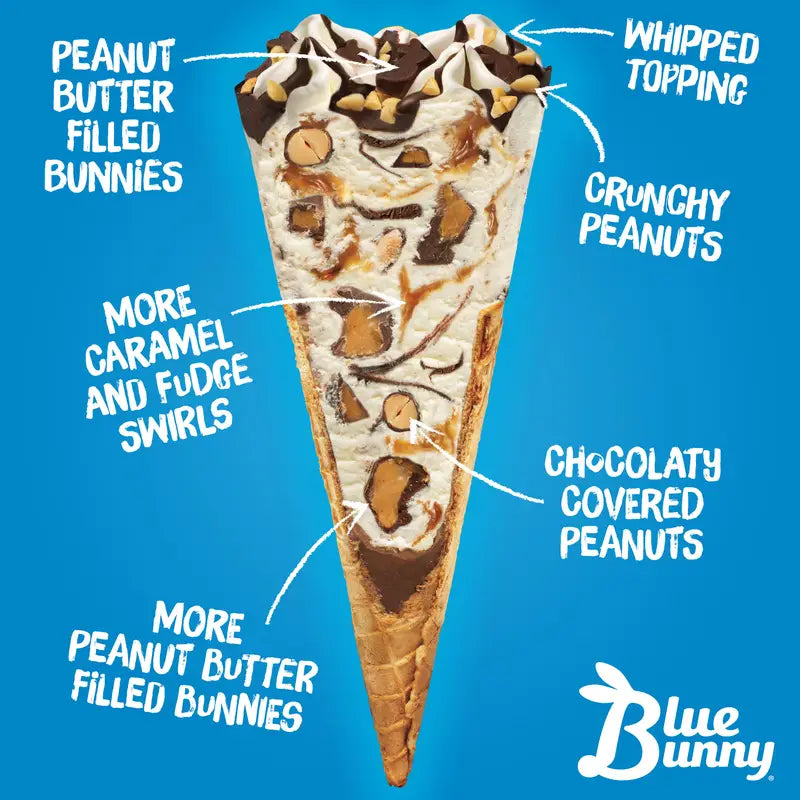 Blue Bunny, King Cone - Bunny Tracks