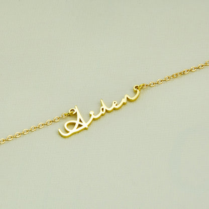silver / customizable alphabet all-match bracelet s925