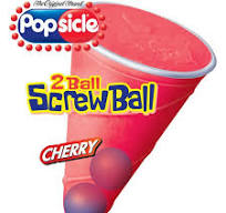 Two-Ball Screwball Cherry, with 2 gumballs