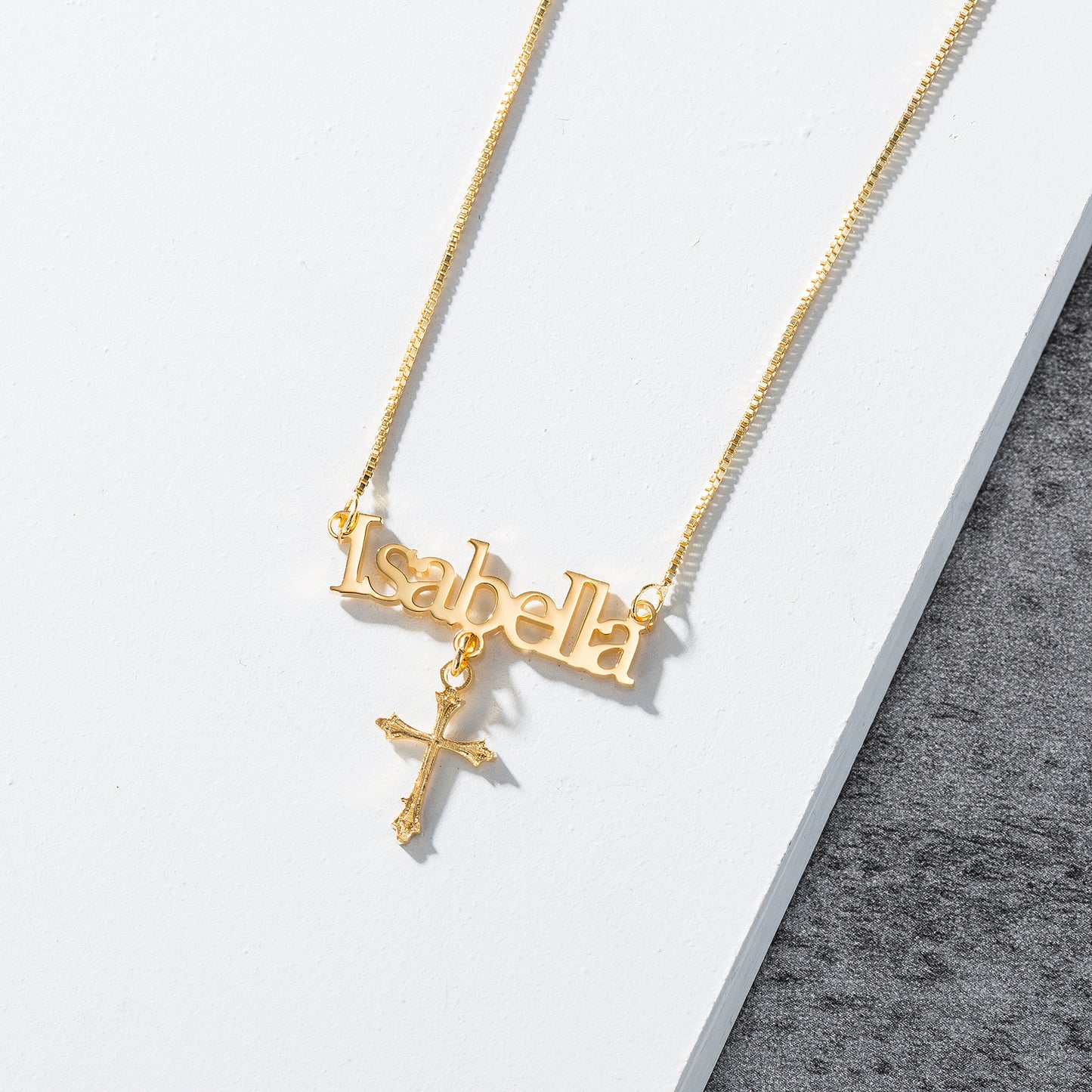 Personalized Cross Pendant Necklace