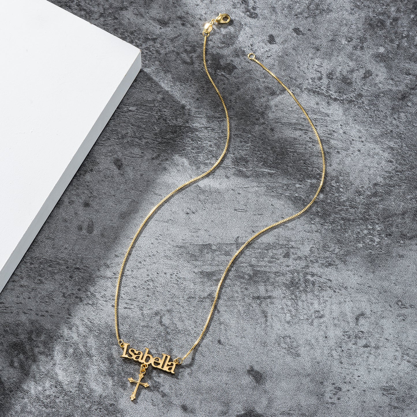 Personalized Cross Pendant Necklace