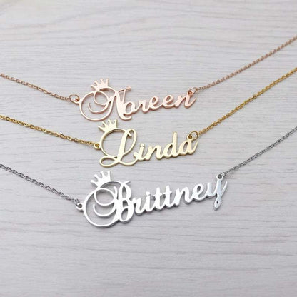 Personalized Silver Script Letter Pendant