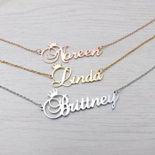 Personalized Silver Script Letter Pendant