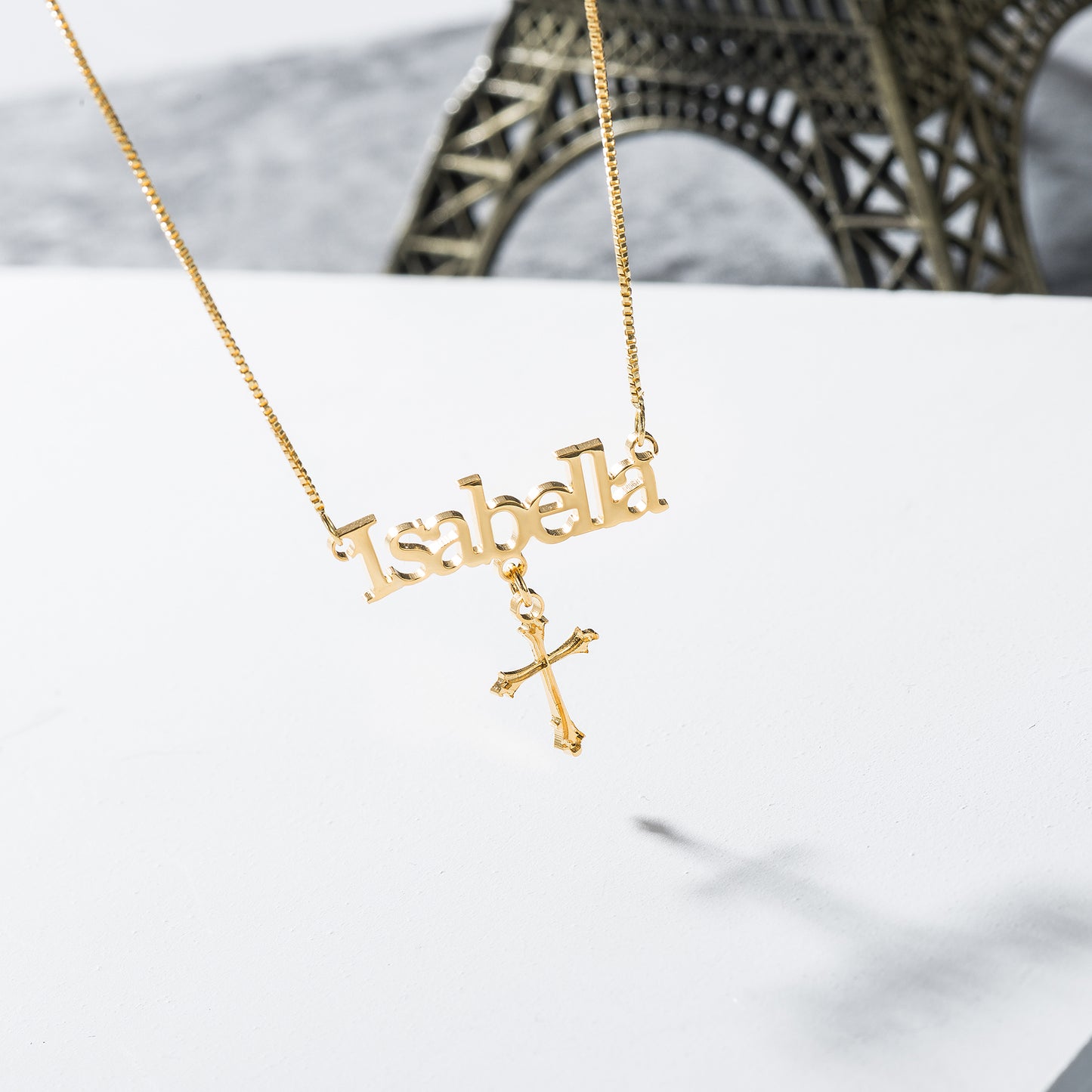 Personalized Cross Pendant Necklace