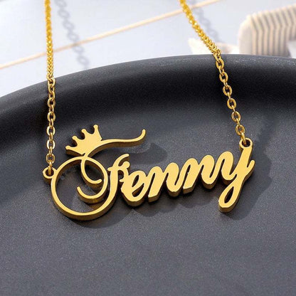 Personalized Silver Script Letter Pendant