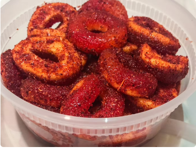 Chamoy Peach Rings!! super delicious 6.oz