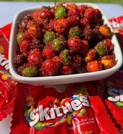 Sweet & Spicy: Chamoy Covered Skittles Edition!